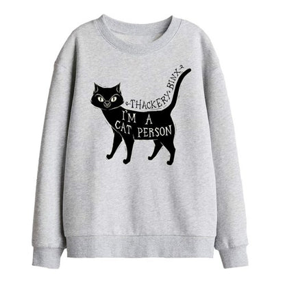 Front - Hocus Pocus Childrens/Kids I´m A Cat Person Thackery Binx Sweatshirt