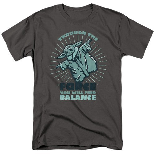 Front - Star Wars The Mandalorian Mens You Will Find Balance Grogu T-Shirt