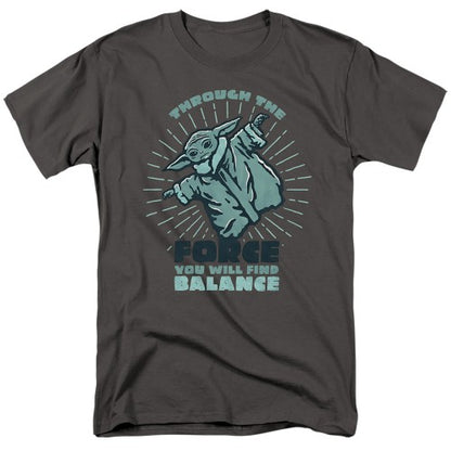 Front - Star Wars The Mandalorian Mens You Will Find Balance Grogu T-Shirt