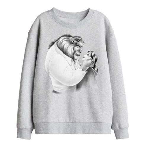 Front - Beauty And The Beast Childrens/Kids Belle Beast Sketch Sweatshirt
