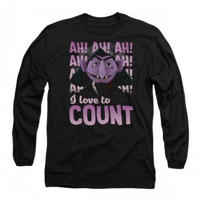 Front - Sesame Street Unisex Adult Ah! Ah! Ah! Long-Sleeved T-Shirt