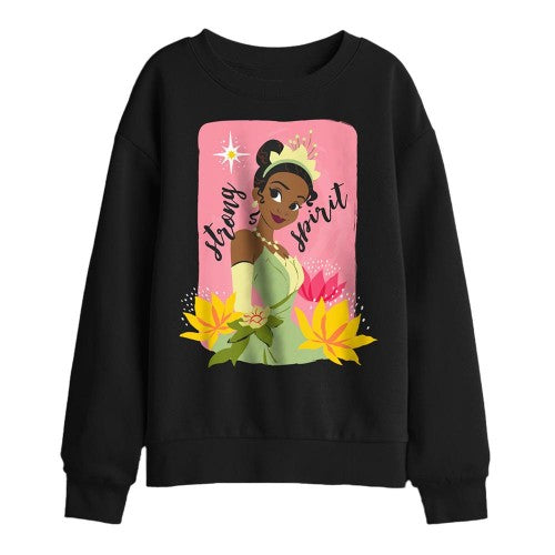 Front - The Princess and the Frog Childrens/Kids Strong Spirit Tiana Sweatshirt