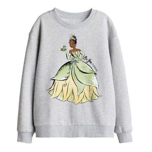 Front - The Princess and the Frog Childrens/Kids Be You It´s Beautiful Tiana Sweatshirt