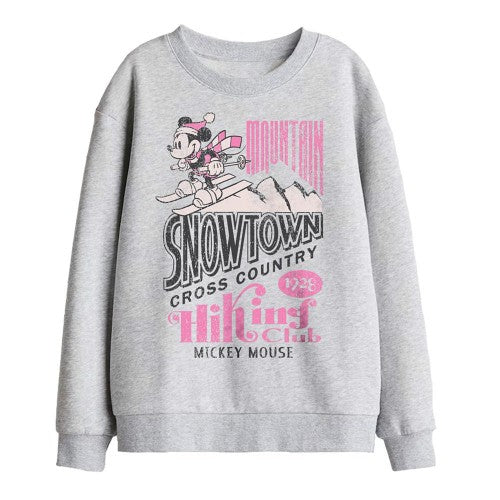 Front - Disney Childrens/Kids Snowtown Ski Mickey Mouse Sweatshirt