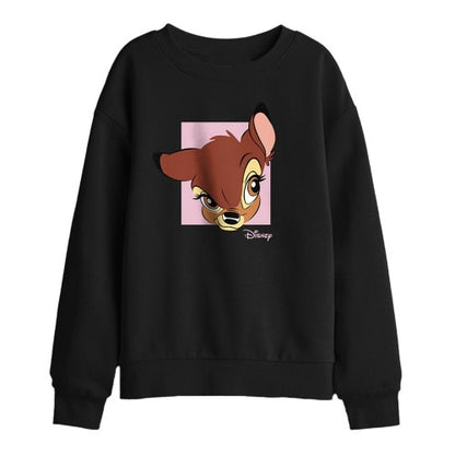 Front - Bambi Childrens/Kids Face Sweatshirt