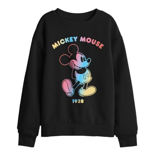 Front - Disney Childrens/Kids Mickey Mouse Gradient Outline Sweatshirt