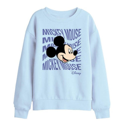 Front - Disney Childrens/Kids Mickey Text Head Sweatshirt