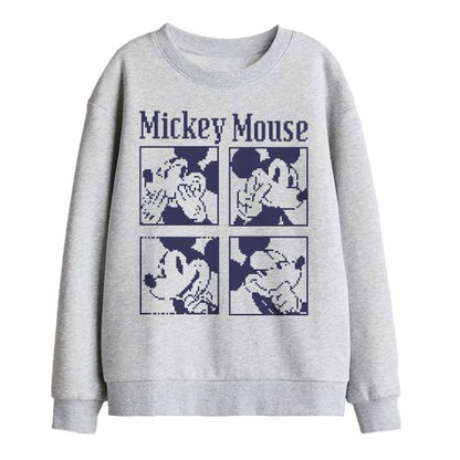 Front - Disney Childrens/Kids Mickey Mouse Pixelated Sweatshirt