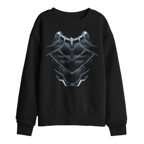 Front - Black Panther Childrens/Kids Costume Sweatshirt