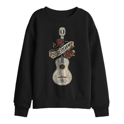 Front - Coco Childrens/Kids Recuerdame Ernesto´s Famous Guitar Sweatshirt