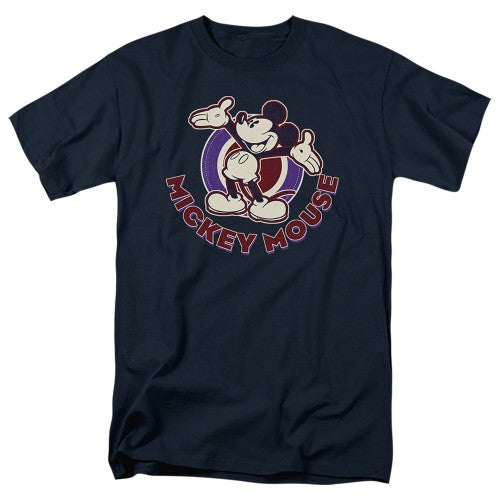 Front - Disney Mens Americana Mickey Mouse T-Shirt