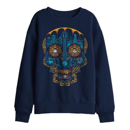Front - Coco Childrens/Kids Miguel Dante Skull Day Of The Dead Sweatshirt