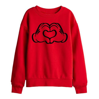 Front - Disney Childrens/Kids Love Hands Sweatshirt