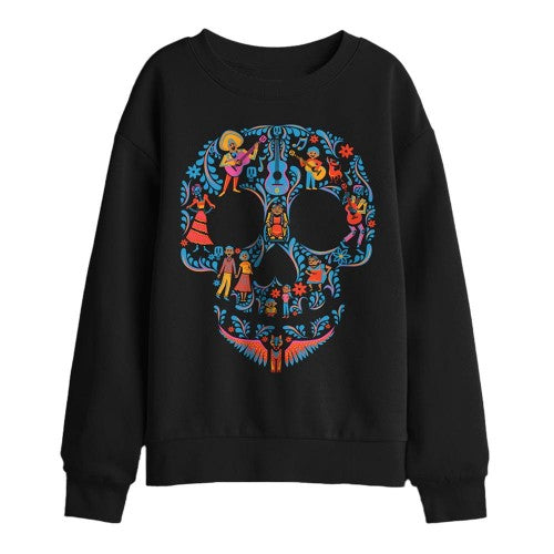 Front - Coco Childrens/Kids Rivera Family Skull Day Of The Dead Sweatshirt