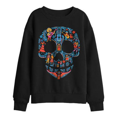 Front - Coco Childrens/Kids Rivera Family Skull Day Of The Dead Sweatshirt