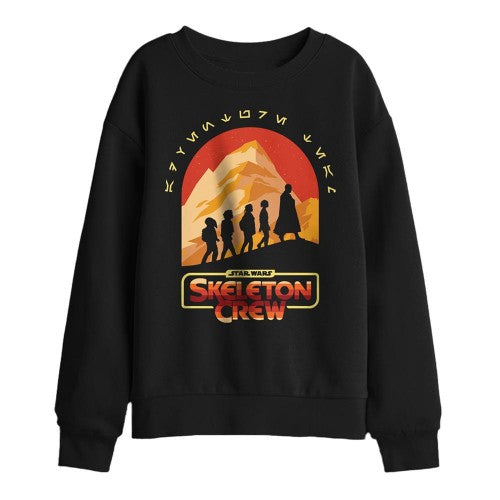 Front - Star Wars: Skeleton Crew Childrens/Kids Adventure Badge Sweatshirt