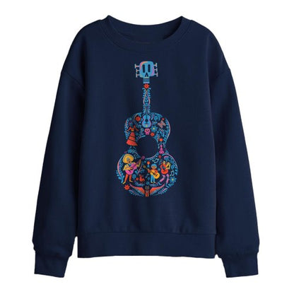 Front - Coco Childrens/Kids Ernesto Miguel Hector Guitar Sweatshirt