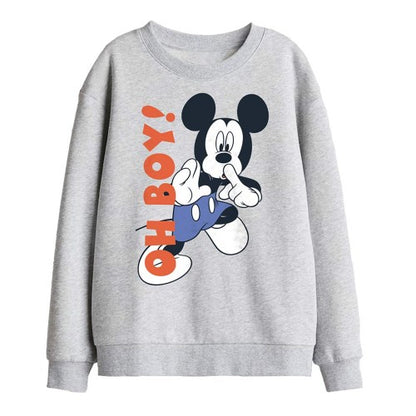 Front - Disney Childrens/Kids Oh Boy! Mickey Mouse Sweatshirt