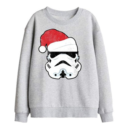 Front - Star Wars Childrens/Kids Stormtrooper Santa Christmas Sweatshirt