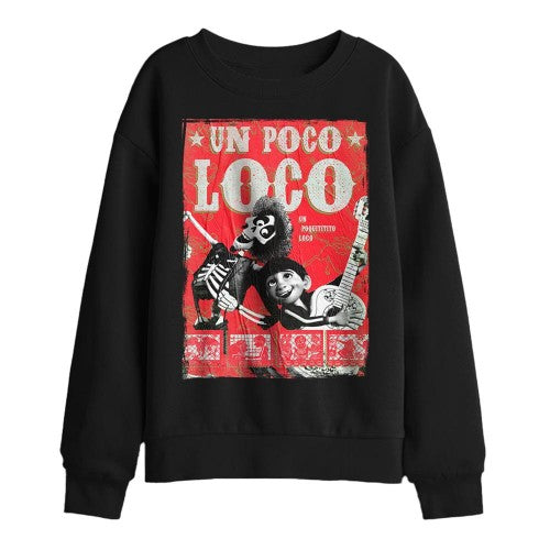 Front - Coco Childrens/Kids Un Poco Loco Miguel & Hector Poster Sweatshirt