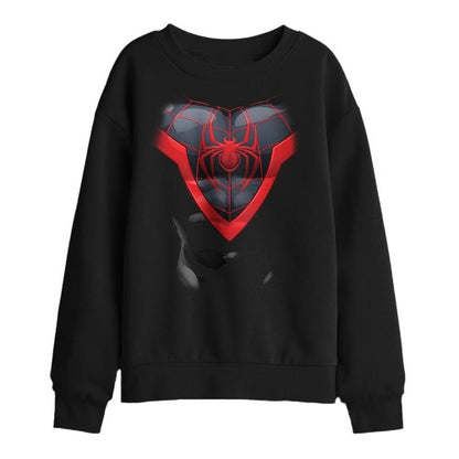Front - Spider-Man Childrens/Kids Miles Morales Sweatshirt