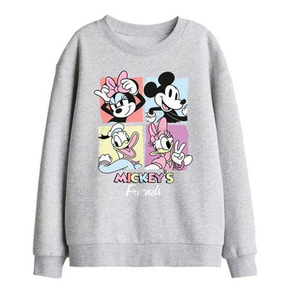 Front - Disney Childrens/Kids Friend Mickey Mouse Squares Sweatshirt