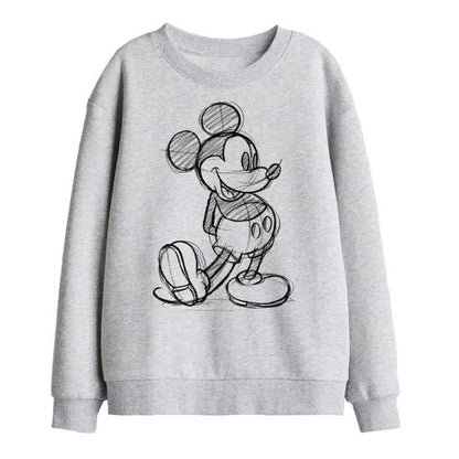 Front - Disney Childrens/Kids Mickey Sketch Sweatshirt