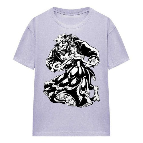 Front - Beauty And The Beast Unisex Adult Dance T-Shirt
