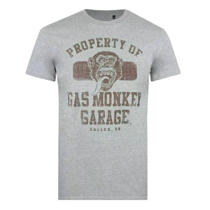 Front - Gas Monkey Garage Mens Property Of Heather T-Shirt