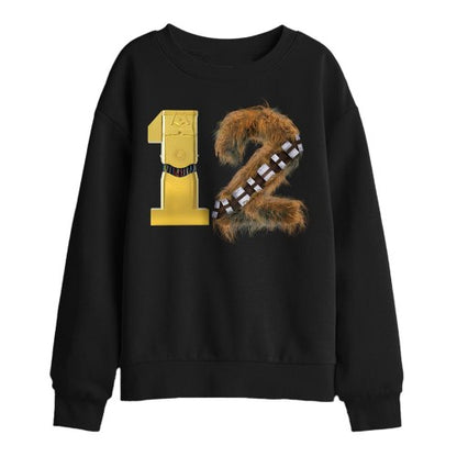 Front - Star Wars Childrens/Kids C3PO Chewbacca 12 Sweatshirt
