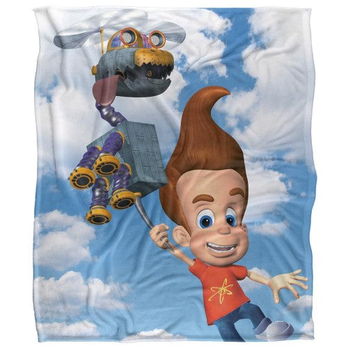Front - Jimmy Neutron Silky Helicopter Supersoft Blanket
