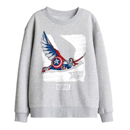 Front - Captain America Childrens/Kids Falcon Sweatshirt