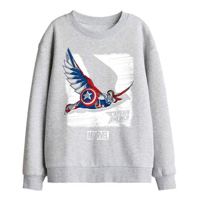 Front - Captain America Childrens/Kids Falcon Sweatshirt