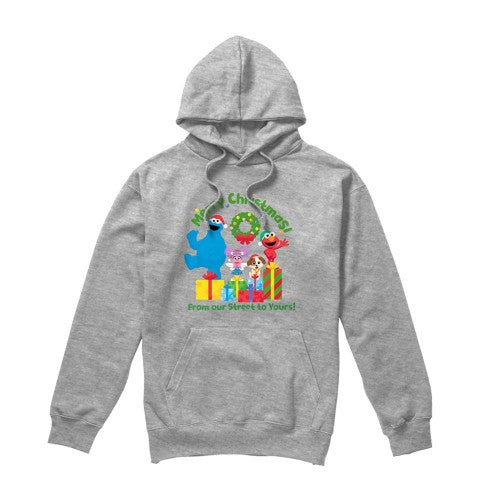 Front - Sesame Street Unisex Adult From Our Street To Yours Christmas Hoodie