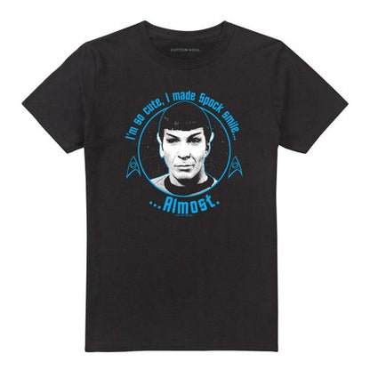 Front - Star Trek Unisex Adult Almost Smile T-Shirt