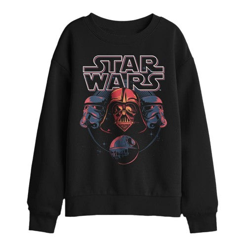 Front - Star Wars Childrens/Kids Trio Death Star Sweatshirt