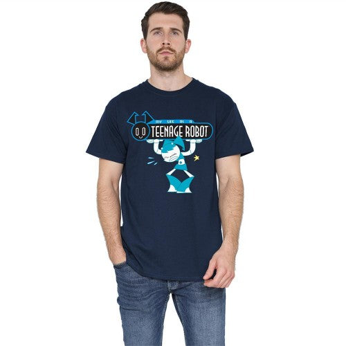 Front - My Life As A Teenage Robot Unisex Adult Jenny Wakeman Logo T-Shirt