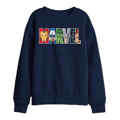 Front - Avengers Childrens/Kids Hero Brick Logo Sweatshirt