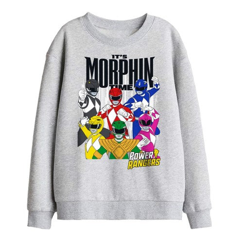Front - Power Rangers Childrens/Kids It´s Morphin Time Sweatshirt