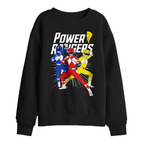 Front - Power Rangers Childrens/Kids Trio Sweatshirt