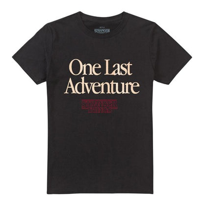 Front - Stranger Things Unisex Adult One Last Adventure Back Print T-Shirt
