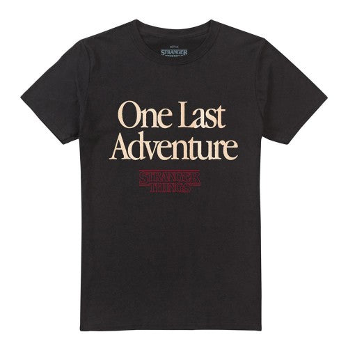 Front - Stranger Things Unisex Adult One Last Adventure Back Print T-Shirt