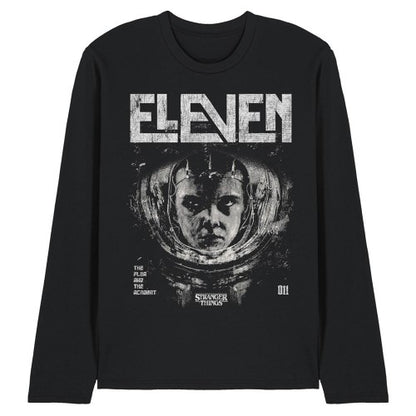 Front - Stranger Things Unisex Adult Laboratory Eleven Long-Sleeved T-Shirt