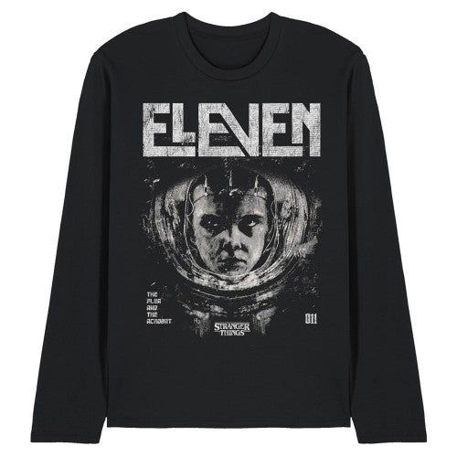 Front - Stranger Things Unisex Adult Laboratory Eleven Long-Sleeved T-Shirt