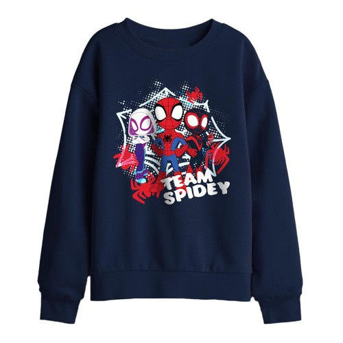 Front - Spidey And His Amazing Friends Childrens/Kids Team Spidey Sweatshirt