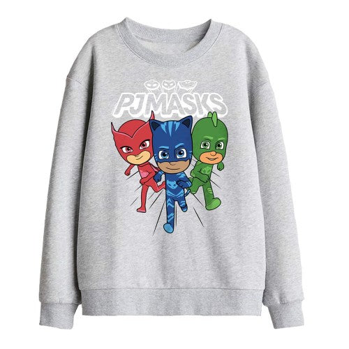 Front - PJ Masks Childrens/Kids Trio Heroes Sweatshirt