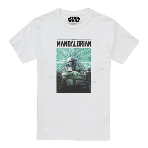 Front - Star Wars The Mandalorian Mens Hyperspeed T-Shirt