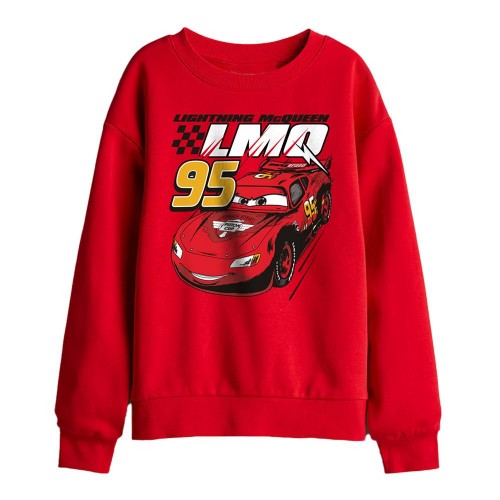 Front - Cars Childrens/Kids Speed Lightning McQueen Sweatshirt