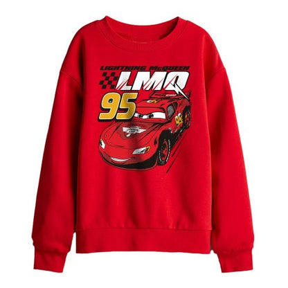 Front - Cars Childrens/Kids Speed Lightning McQueen Sweatshirt