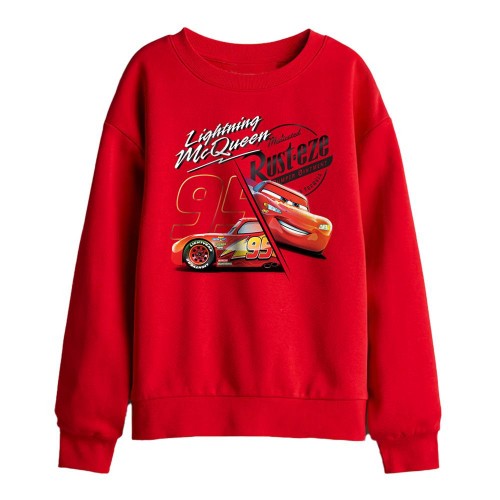 Front - Cars Childrens/Kids Rusteze Lightning McQueen Sweatshirt